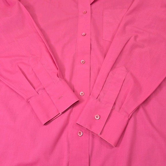 Foxcroft Button Up Long Sleeve Wrinkle Free‎ Shirt Size 10 Pink - Picture 6 of 8